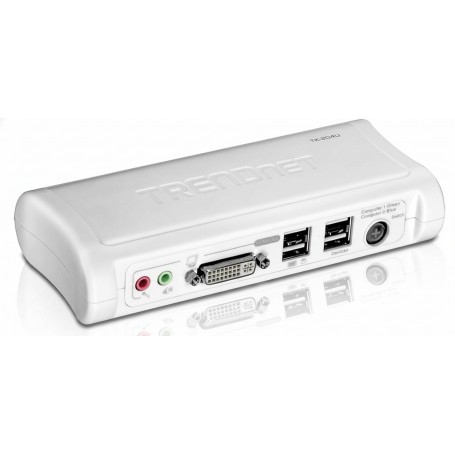 TRENDnet TK-204UK 2-Port DVI/USB KVM Switch Kit with Audio (TK-204UK)