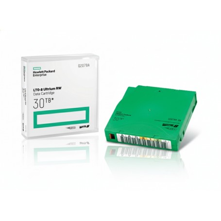 HPE Q2078AN LTO-8 Ultrium 30 TB RW 20 Data Cartridges Non Custom Labeled (Q2078AN)