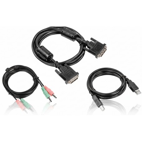 TRENDnet TK-CD10 10 ft. DVI-I, USB, and Audio KVM Cable Kit (TK-CD10)
