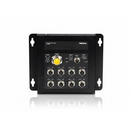 TRENDnet TI-TPG80 8-Port M12 Gigabit Industrial PoE+ Switch (TI-TPG80)