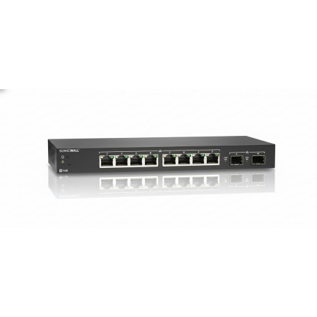 SonicWall 02-SSC-2463 SWS12-8POE Managed Switch - 10 Ports, PoE (02-SSC-2463)