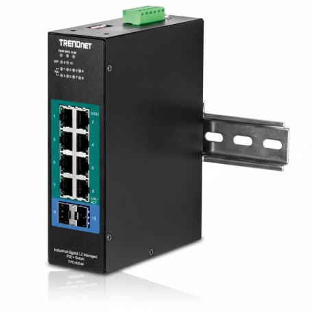 TRENDnet TI-PG102I 10-Port L2 Industrial PoE Switch 240W PoE (TI-PG102I)