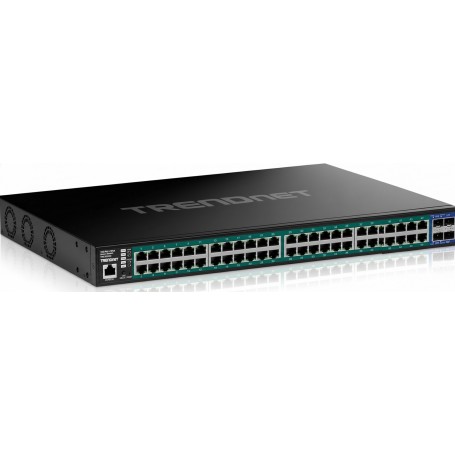 TRENDnet TPE-3524S 52-Port Gigabit Web Smart PoE+ Switch with 10G SFP+ (TPE-3524S)