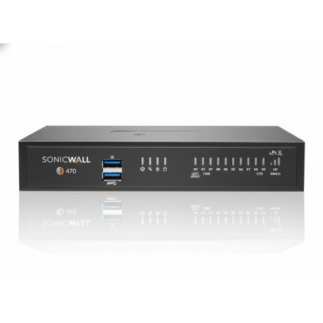 SonicWall 02-SSC-7263 TZ470 Network Security Firewall Appliance, 8-Port 2.5GbE (02-SSC-7263)
