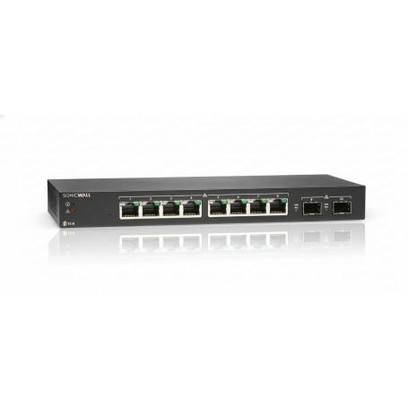SonicWall 02-SSC-8364 Switch SWS12-8  Gigabit ethernet Switch 10-Port (02-SSC-8364)