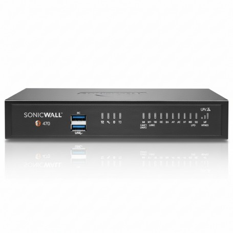 SonicWall 02-SSC-7257 TZ470 Threat Edition Security Appliance 1 Year TotalSecure (02-SSC-7257)
