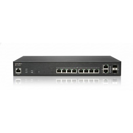 SonicWall 02-SSC-8370 SWS12-10FPOE 10ports 2SFP Ethernet Switch (02-SSC-8370)