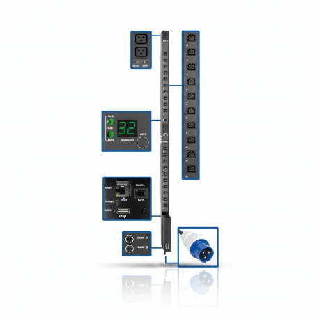 Eaton PDUMV32HVNETLX Tripp Lite 7 7kW Switched PDU (PDUMV32HVNETLX)