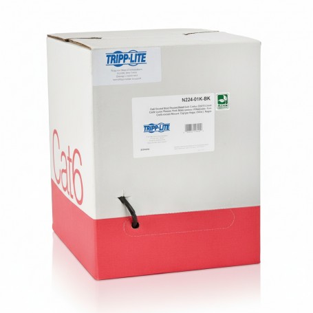 Eaton N224-01K-BK Tripp Lite 1000ft Cat6 Plenum Cable (N224-01K-BK)