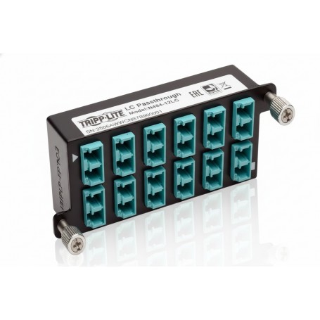 Eaton N484-12LC Tripp Lite 10GbE (x12 LC) Pass-Through Cassette (N484-12LC)