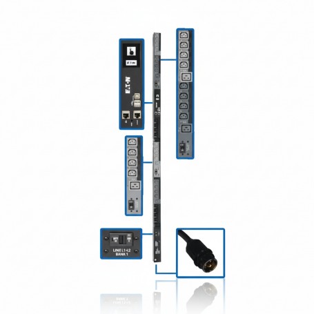Eaton PDU3EVSR6L2130 10kW 30-Outlet 3-Phase Switched PDU (PDU3EVSR6L2130)