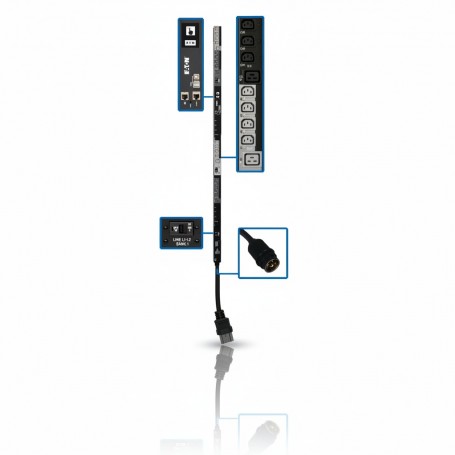 Eaton PDU3EVS6L2130 10kW 3-Phase 30-Outlet Switched PDU (PDU3EVS6L2130)