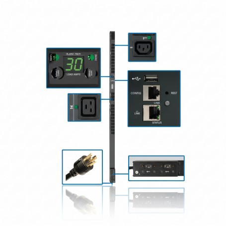 Eaton PDUNVR30HVLX Tripp Lite Series 5 5kW Monitored PDU (PDUNVR30HVLX)