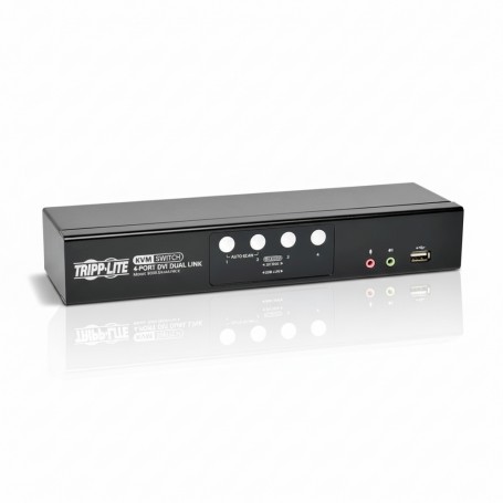 Eaton B004-DUA4-HR-K Tripp Lite Series 4 Port DVI Dual Link KVM Switch (B004-DUA4-HR-K)