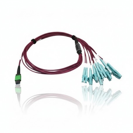 Eaton N846D-01M-16EMG Tripp Lite 400G OM4 1M Fiber Optic Cable (N846D-01M-16EMG)