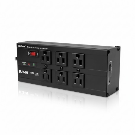 Eaton IBAR6ULTRAUSBB Isobar 3840J 6 Outlet Surge Protector (BAR6ULTRAUSBB)