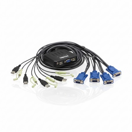 Eaton B032-VUA4 Tripp Lite 4 Port VGA USB Audio KVM Switch (B032-VUA4)