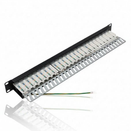 Eaton Tripp Lite N252-024-SH-K 24-Port Cat6 Shielded Patch Panel (N252-024-SH-K)