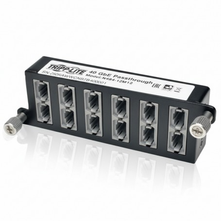 Eaton Tripp Lite N484-12RJ Cat6a 12-Port 10GbE Pass-Through Cassette (N484-12RJ)