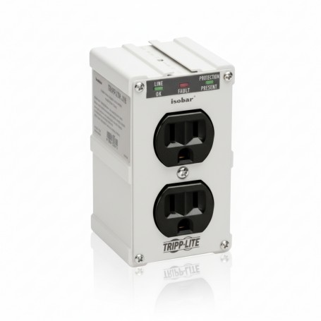 Eaton IBLOK2-0 tripp Lite Isobar 1410J 2 Outlet Plug in Surge Protector (IBLOK2-0)