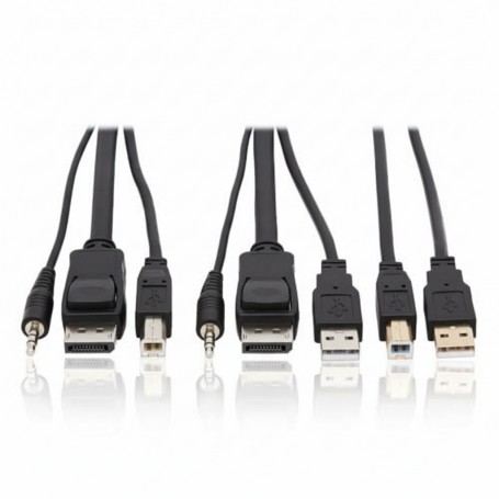 Eaton P783-010-U Tripp Lite 10ft 4K DisplayPort USB Audio KVM Cable Kit (P783-010-U)