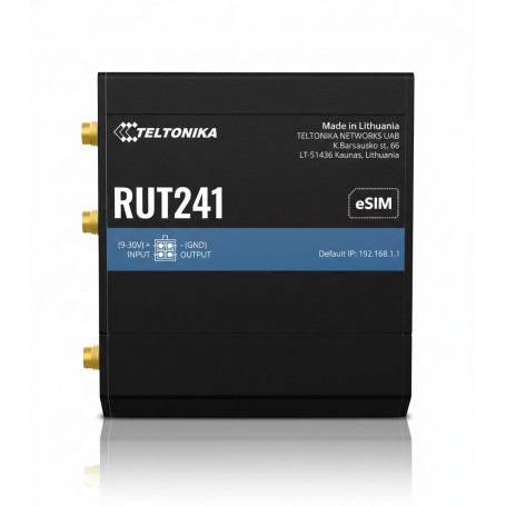 Teltonika RUT241033000 Industrial 4G/LTE Cellular Router (RUT241033000)