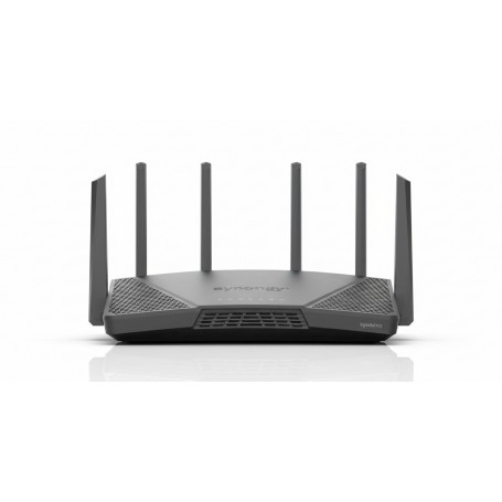 Synology RT6600ax Router WiFi6 1xWAN 3xGbE 1x2.5Gb wireless router Tri-band (2.4 GHz / 5 GHz / 5 GHz) Black (RT6600AX)