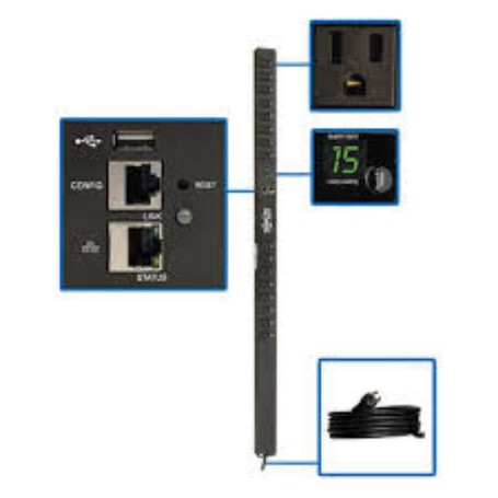 Eaton PDUMNV15LX Vertical single-phase monitored rack PDU (PDUMNV15LX)