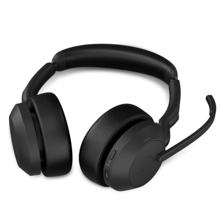 Jabra 25599-999-889-01 Evolve2 55 Stereo MS Headset with Stand (25599-999-889-01)