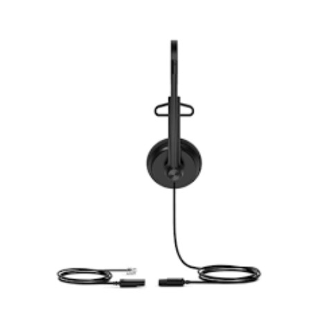 Yealink YHS34 Lite Dual for 3rd Party QD to RJ9 Wired Headset (YHS34 LITE DUAL FOR 3RD PARTY)