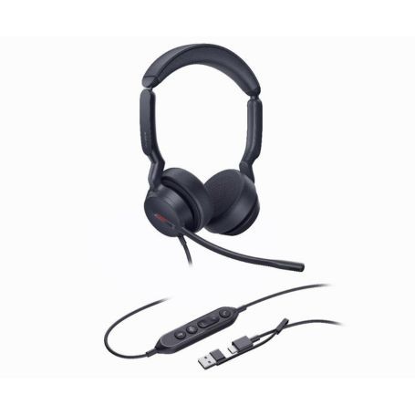 Yealink UH44 Dual Teams USB C A Wired Teams Headset (UH44 DUAL TEAMS USB-C/A)