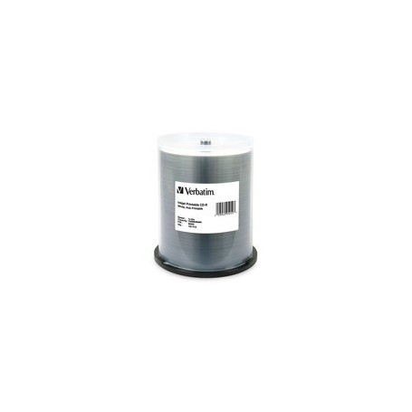 Verbatim 95252 CD-R 700MB White Printable 100-Pack Spindle (95252)