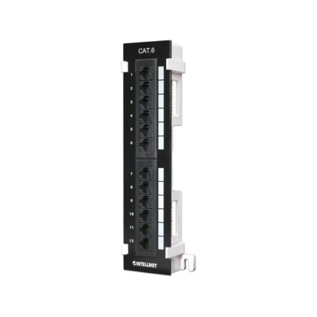 Intellinet 560269 Cat6 12-Port Wall-Mount Patch Panel (560269)