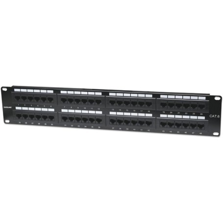 Intellinet 560283 Cat6 48-Port UTP Patch Panel 2U (560283)