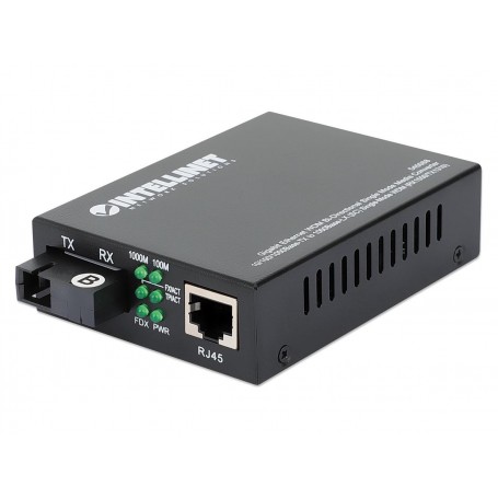 Intellinet 545068 Gigabit Ethernet WDM Bi-Directional Media Converter (545068)