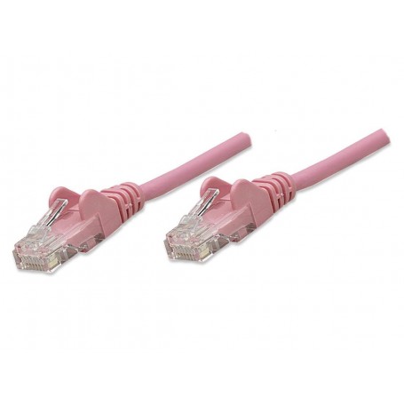 Intellinet 453097 Cat5e UTP Network Patch Cable, 25 ft (7.62 m), Pink (453097)