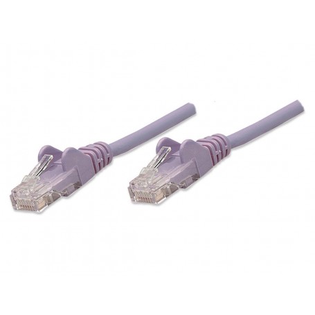 Intellinet 453486 Cat5e UTP Network Patch Cable, 10 ft (3.05 m), Purple (453486)