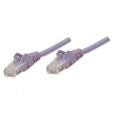 Intellinet 453516 Cat6 U/UTP Network Patch Cable, 50 ft (15.2 m), Purple (453516)
