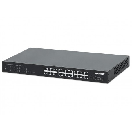 INTELLINET 561761 24-Port Gigabit Ethernet Switch  PoE+24-Port Gigabit (561761)