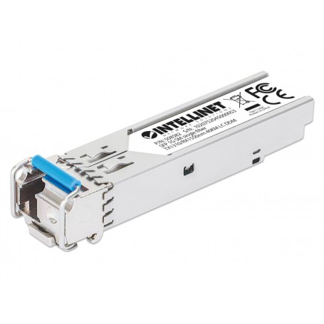 Intellinet 508582 Gigabit Fiber SFP Optical Transceiver Module WDM Bi-Directional (508582)
