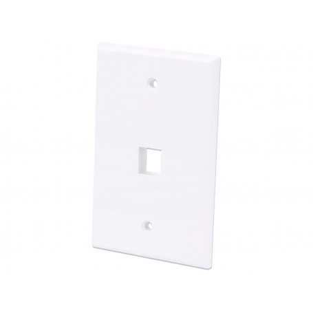 INTELLINET 772518 1-Outlet Oversized Keystone Wall Plate (772518)