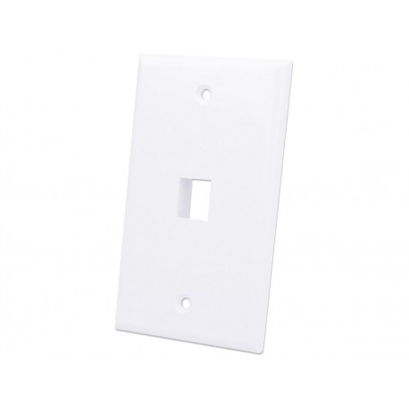INTELLINET 772419 1-Outlet Keystone Wall Plate (772419)