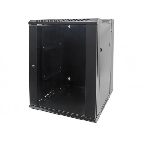 INTELLINET 711845 19" Double-Section Wallmount Cabinet, 9U (711845 )