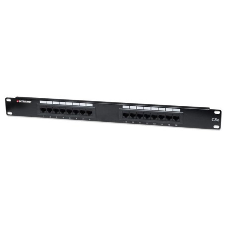 Intellinet 513548 Cat5e Patch Panel 16-Port 1U (513548)
