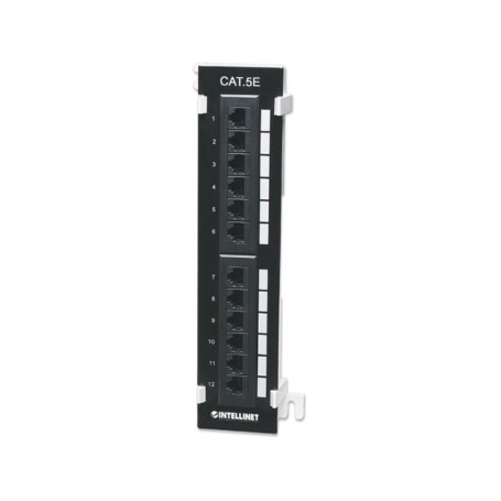 Intellinet 162470 12-Port Cat5e Wall-Mount Patch Panel (162470)