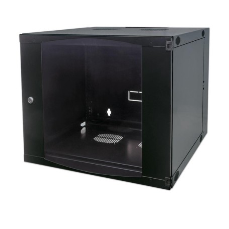 Intellinet 713887 15U 19-inch Double Section Wall Mount Cabinet Flat Pack Black (713887)