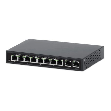 INTELLINET 562027 10-Port PoE Switch with 8 Gigabit Ethernet Ports (562027)