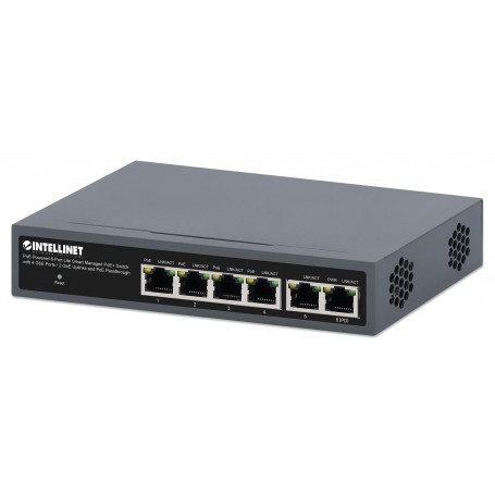 INTELLINET 562034 PoE-Powered 6-Port Lite Smart Managed PoE+ Switch (562034)