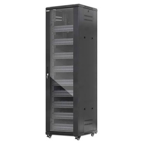 INTELLINET 716253 Pro Line 42U Network Cabinet with Integrated Fans (716253)