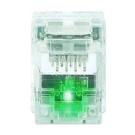INTELLINET 791274 Port Identifier Cat6 Punch-Down Keystone Jack with LED (791274)